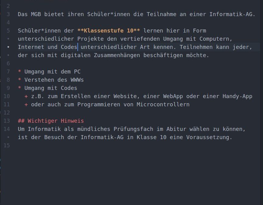 Informatik-AG