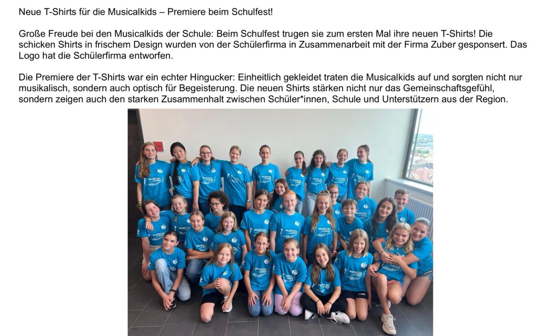 Nachrichten von den Schülerfirmen!