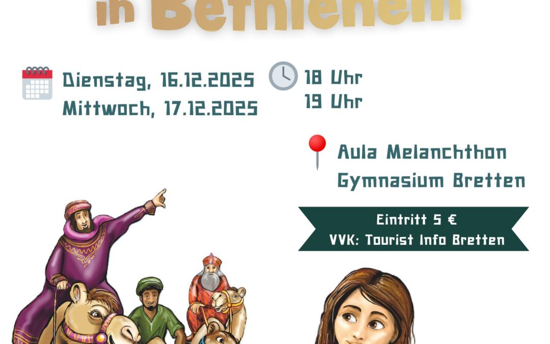 Einladung zum Weihnachtsmusical der Musicalkids